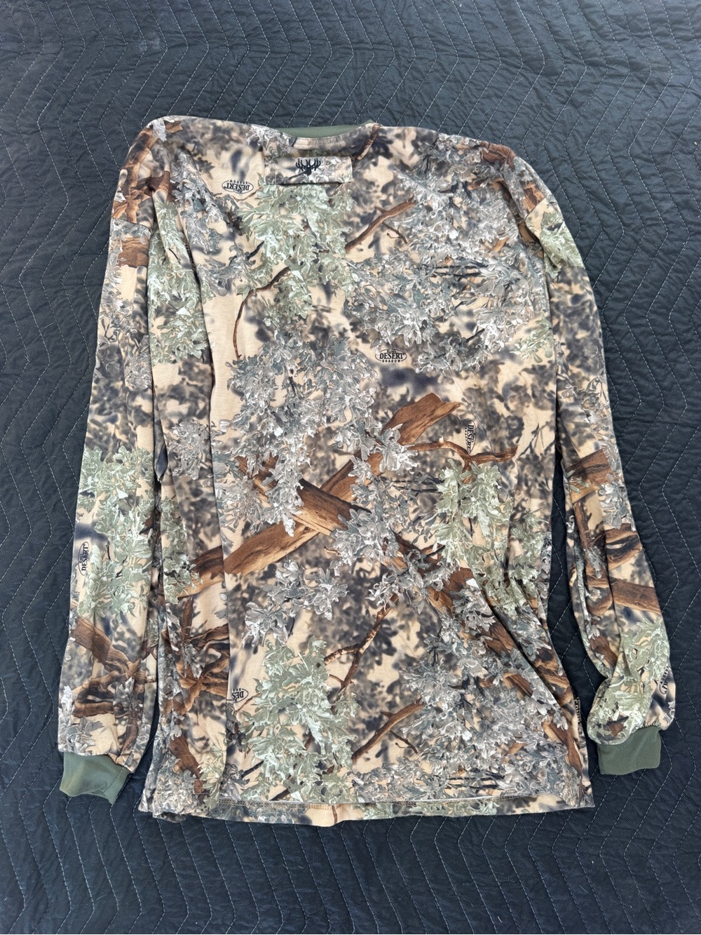 King’s Camo Long Sleeve Pocket - Brown Green Tan